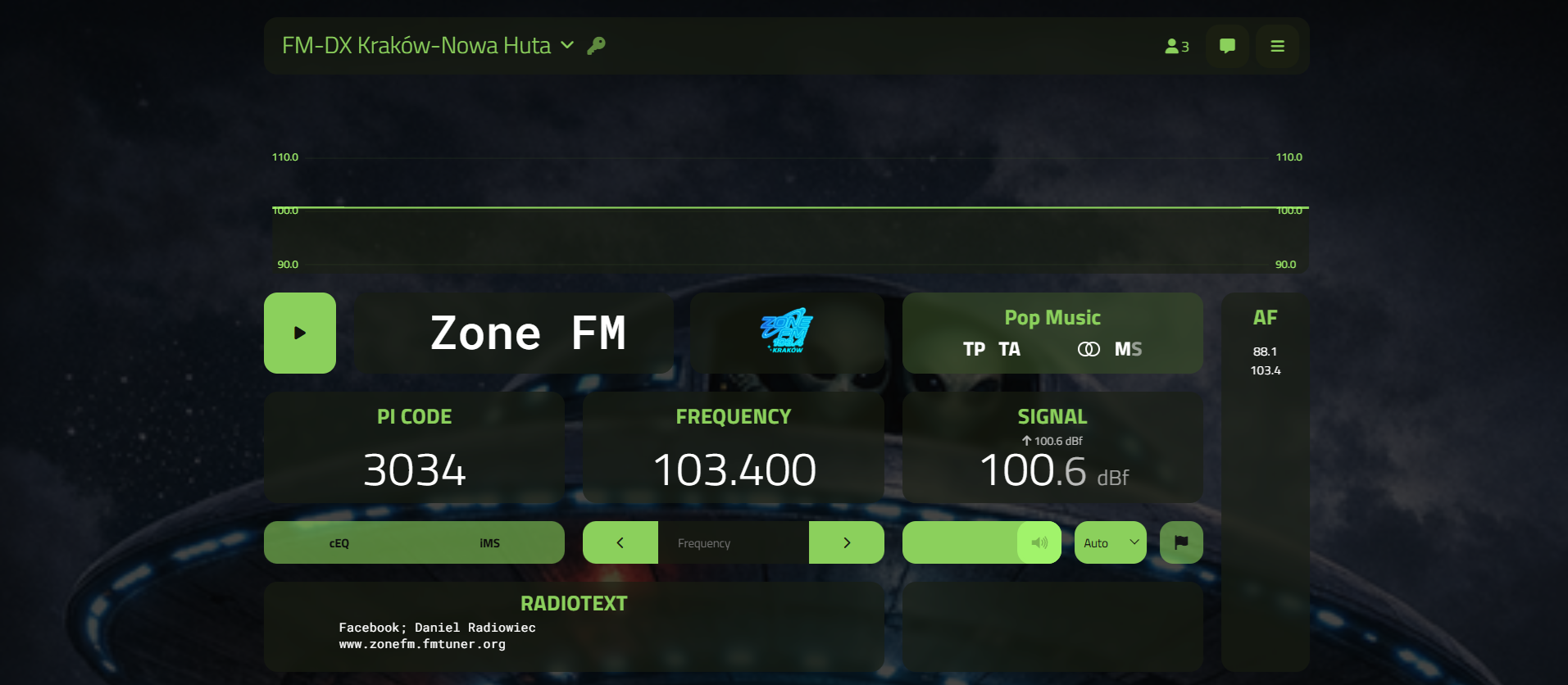 Odbiornik Zone FM SDR Player